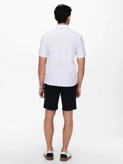 Only and Sons Kauluspaidat|Kaikki Paidat>Miesten Kauluspaita ONSCAIDEN SS SOLID LINEN