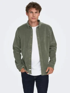 Only and Sons Kauluspaidat|Kaikki Paidat>miesten kauluspaita, MICHAEL REG CORD SHIRT