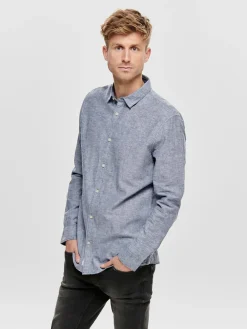 Only and Sons Kauluspaidat|Kaikki Paidat>Miesten Kauluspaita CAIDEN PELLAVA