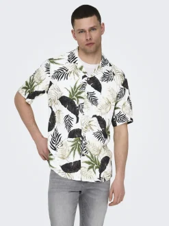 Only and Sons Kauluspaidat|Kaikki Paidat>miesten kauluspaita, WAYNE LIFE VISCOSE SHIRT