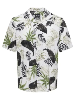 Only and Sons Kauluspaidat|Kaikki Paidat>miesten kauluspaita, WAYNE LIFE VISCOSE SHIRT