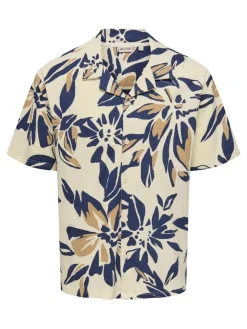 Only and Sons Kauluspaidat|Kaikki Paidat>miesten lyhythihainen kauluspaita, PIERO AOP SS JERSEY SHIRT