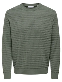 Only and Sons Neulepuserot|Kaikki Neuleet>miesten neulepusero ONSBERRY REG 12 LS CREW KNIT FRML NOOS,