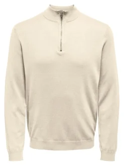 Only and Sons Neulepuserot|Kaikki Neuleet>Miesten Neulepusero, PHIL WYLER REG HALF ZIP