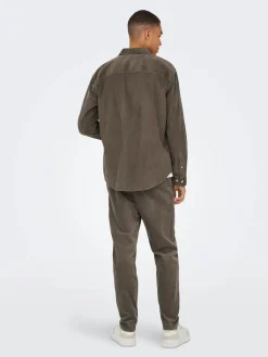 Only and Sons Kauluspaidat|Kaikki Paidat>miesten paita ONSALP RLX 2PKT WASHD CORD LS SHIRT NOOS,