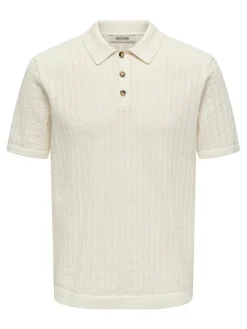 Only and Sons Pikeepaidat|Kaikki Paidat>miesten paita ONSMOON REG 12 SS Polo Knit,