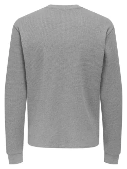 Only and Sons Pitkähihaiset Paidat|Kaikki Paidat>miesten paita, TOBIE REG HENLEY LONGSLEEVE