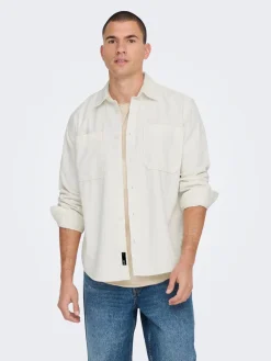 Only and Sons Kauluspaidat|Kaikki Paidat>Miesten Paita, ALP RELAXED WASH CORD NOS