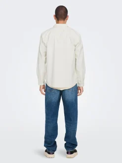 Only and Sons Kauluspaidat|Kaikki Paidat>Miesten Paita, ALP RELAXED WASH CORD NOS