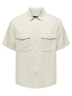 Only and Sons Kauluspaidat|Kaikki Paidat>miesten paita, KARI SHIRT VISC LINEN