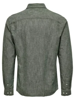 Only and Sons Kauluspaidat|Kaikki Paidat>Miesten Pellavapaita CARLO LINEN SHIRT