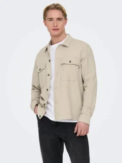 Only and Sons Paitatakit|Kaikki Paidat>Miesten Pellava Paitatakki, Kenneth Overshirt