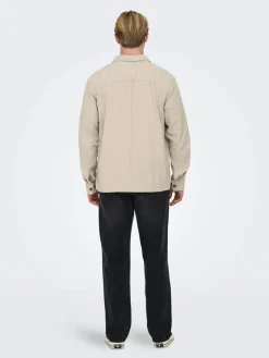 Only and Sons Paitatakit|Kaikki Paidat>Miesten Pellava Paitatakki, Kenneth Overshirt