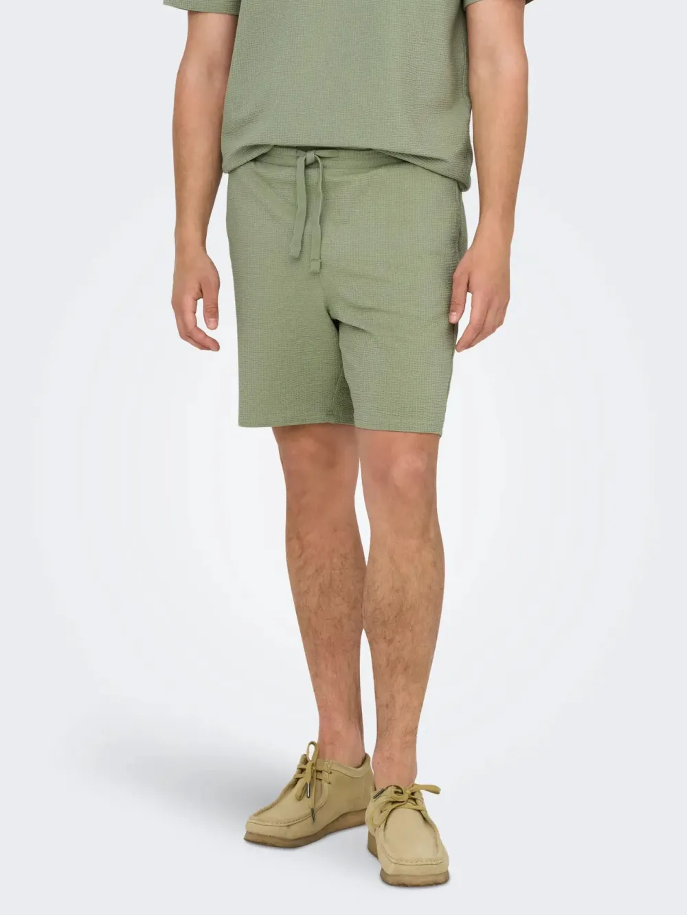 Only and Sons Shortsit|Kaikki Housut Ja Farkut>miesten shortsit, K KIAN REG SEERSUCKER SHORTS