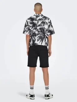 Only and Sons Shortsit|Kaikki Housut Ja Farkut>Miesten Shortsit PLY LIFE REG BLK JOG