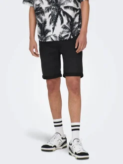 Only and Sons Shortsit|Kaikki Housut Ja Farkut>Miesten Shortsit PLY LIFE REG BLK JOG