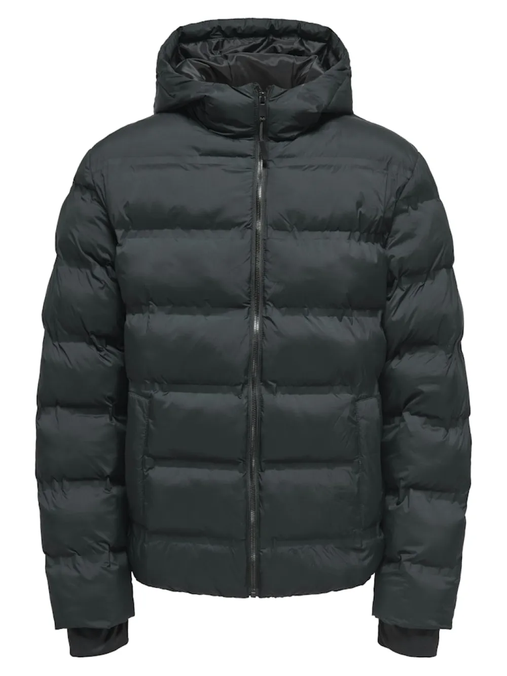 Only and Sons Talvitakit|Toppatakit>miesten takki K UNION SEAMLES LIFE HOOD PUFFER JACKET, musta