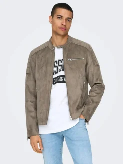 Only and Sons Kevättakit|Nahkatakit>Miesten Takki, GUS FAUX LEATHER