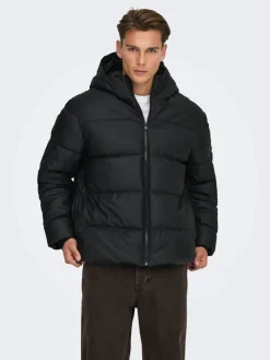 Only and Sons Talvitakit|Toppatakit>miesten takit ONSMICHAEL WATER REP. PUFFER OTW, musta