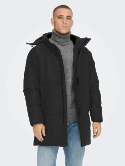 Only and Sons Talvitakit|Toppatakit>Miesten Talvitakki Carl Long Quilted Coat