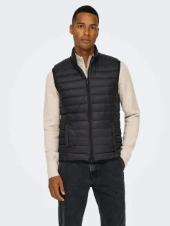 Only and Sons Talvitakit|Kevättakit>miesten toppaliivi, GAVIN LIFE LIGHT QUILTED ZIP VEST OTW