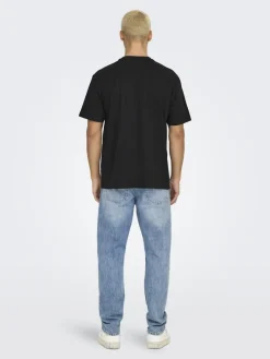 Only and Sons T-Paidat|Kaikki Paidat>miesten t-paita, RHINESTONE RLX SS TEE