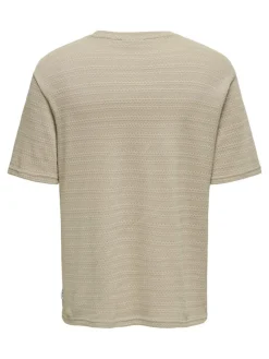 Only and Sons T-Paidat|Kaikki Paidat>miesten t-paita, GIVO REG 12 SS CREW KNIT