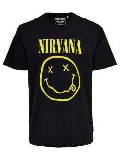 Only and Sons T-Paidat|Kaikki Paidat>miesten t-paita, NIRVANA LIFE REG SS TEE