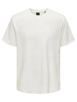 Only and Sons T-Paidat|Kaikki Paidat>miesten t-paita, MARCO LIFE PALM JACQUARD