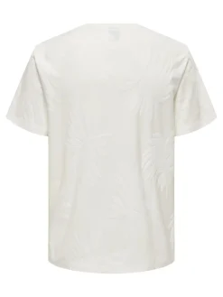 Only and Sons T-Paidat|Kaikki Paidat>miesten t-paita, MARCO LIFE PALM JACQUARD