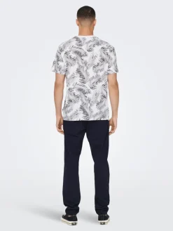 Only and Sons T-Paidat|Kaikki Paidat>t-paita, PERRY REG LEAF