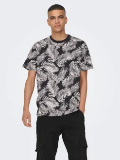 Only and Sons T-Paidat|Kaikki Paidat>t-paita, PERRY REG LEAF