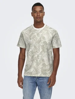 Only and Sons T-Paidat|Kaikki Paidat>t-paita, PERRY REG LEAF