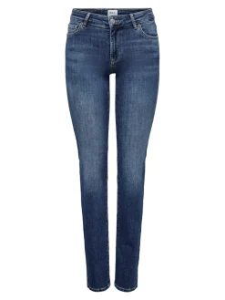 Only Farkut|Kaikki Housut Ja Farkut>farkut, ONLALICIA REG STRT DNM DOT879 Sininen, Indigo