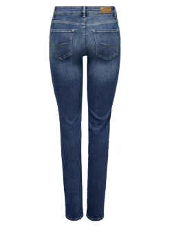 Only Farkut|Kaikki Housut Ja Farkut>farkut, ONLALICIA REG STRT DNM DOT879 Sininen, Indigo