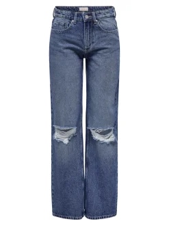 Only Farkut|Kaikki Housut Ja Farkut>naisten farkut, ONLCARLA MID WIDE PIM267 Indigo