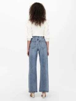 Only Farkut|Kaikki Housut Ja Farkut>naisten farkut, ONLJUICY LIFE HW WIDE LEG NAS365 Indigo