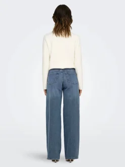 Only Farkut|Kaikki Housut Ja Farkut>Naisten Farkut, ONLMADISON BLUSH HW WIDE DNM TAI853 NOOS Indigo