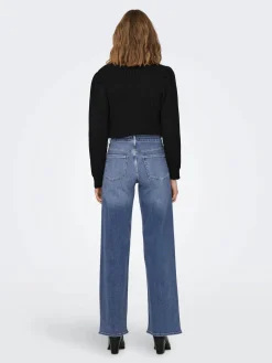 Only Farkut|Kaikki Housut Ja Farkut>naisten farkut, ONLMADISON BLUSH WIDE DOT372 Indigo