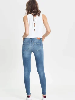 Only Farkut|Kaikki Housut Ja Farkut>Naisten farkut, Paola Highwaist Jeans Indigo