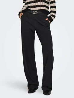 Only Suorat Housut Ja Kangashousut|Kaikki Housut Ja Farkut>naisten housut ONLPOPTRASH LIFE MW STRAIGHT PNT NOOS,