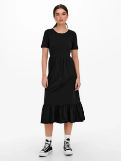 Only Mekot|Kaikki Mekot Ja Hameet>naisten mekko, ONLMAY LIFE S/S PEPLUM CALF DRESS JRS