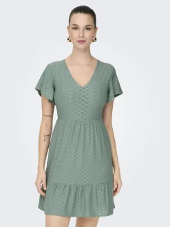 Only Mekot|Kaikki Mekot Ja Hameet>naisten mekko, ONLSANDRA S/S V-NECK DRESS