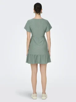 Only Mekot|Kaikki Mekot Ja Hameet>naisten mekko, ONLSANDRA S/S V-NECK DRESS