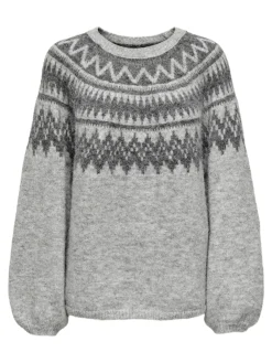 Only Kaikki Paidat|Neulepuserot>naisten neulepusero ONLREYKJA LS O-NECK KNT,