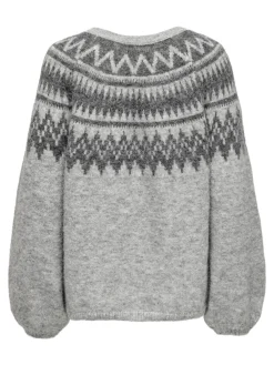 Only Kaikki Paidat|Neulepuserot>naisten neulepusero ONLREYKJA LS O-NECK KNT,