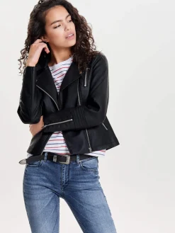 Only Kevättakit|Nahkatakit>Naisten Takki, Gemma Faux Leather