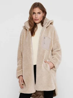 Only Kevättakit|Teddytakit Ja Tekoturkikset>Naisten Teddytakki ONLSASCHA SHERPA JACKET CC OTW