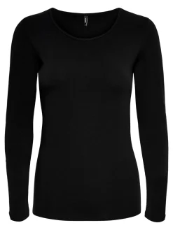 Only Pitkähihaiset Paidat|Kaikki Paidat>naisten trikoopaita, OLNLIVE LOVE LIFE LS TOP