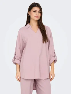 Only Tunikat|Kaikki Paidat>naisten tunika, ONLCARO 3/4 LINEN BL TUNIC CC PNT